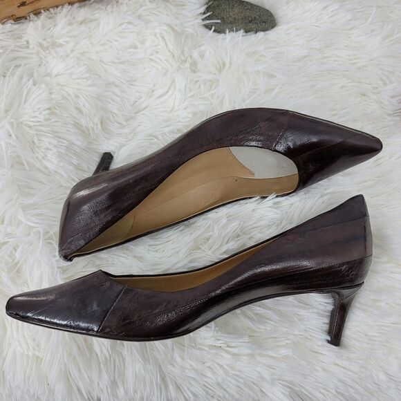 Vaneli vintage eelskin short pumps - Picture 1 of 16